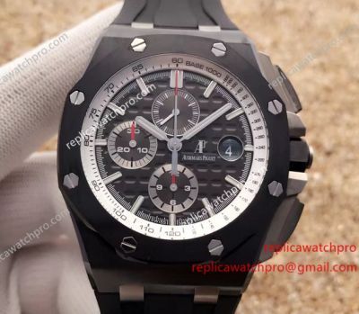 Swiss Copy Audemars Piguet Royal Oak Offshore Stainless Steel Rubber Watch